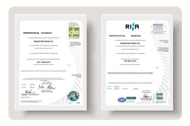 مميزي استانداردهاي IATF 16949:2016 و ISO 9001:2015 در شرکت رادیاتور ایران